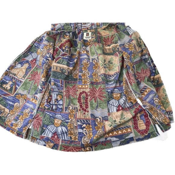 Tori Richard Honolulu Hawaiian Shirt Women's Small Multicolor Floral Palm Church - Picture 3 of 8